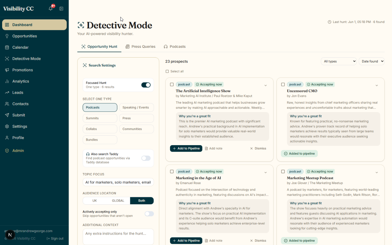 Detective Mode